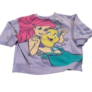 Disney Princess Ariel and Flounder Toddler Girl 3T Sweater